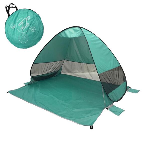 Tenda da spiaggia potabile automatica a pop -up istantanea, dimensioni:, colore: verde lago