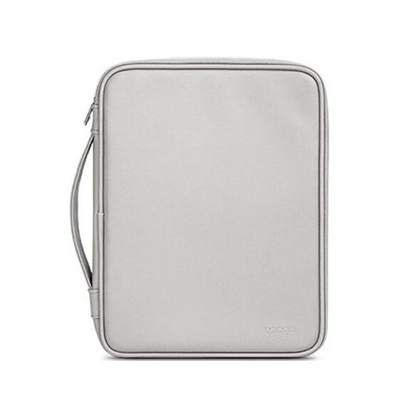 Baona BN-Q015 Borsa per tablet palmare impermeabile con assorbimento degli urti in pelle, dimensioni: 12,9 pollici (grigio)