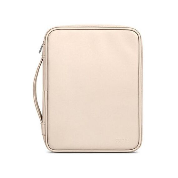 Baona BN-Q015 Borsa per tablet palmare impermeabile con assorbimento degli urti in pelle, dimensioni: 12,9 pollici (albicocca)