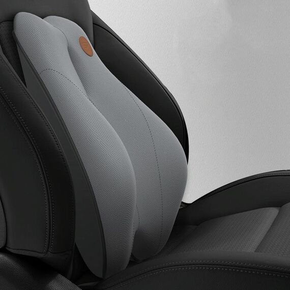 SR-21 Cuscino lombare per auto Poggiatesta Sedile Memory Foam Accessori, Stile: Supporto lombare ordinario (grigio)