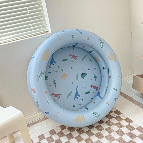 Baby Swimming Round Pool Summer Kids Water Toys Vasca da bagno gonfiabile, dimensioni: NO.150 (dinosauro blu)