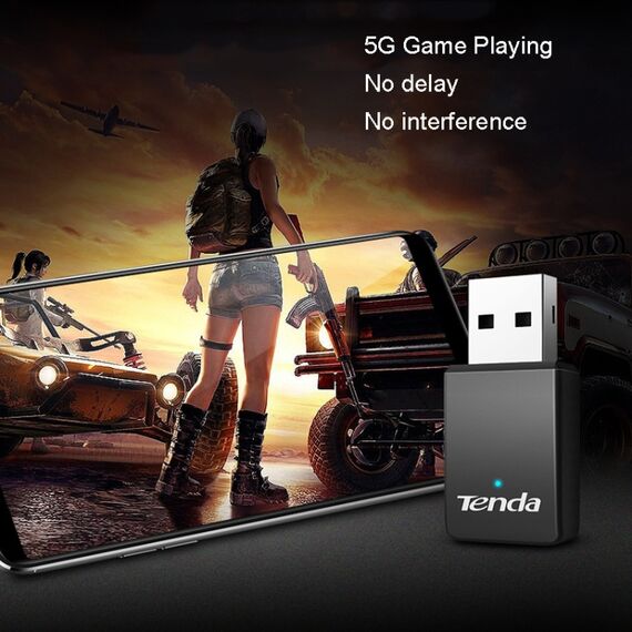 Scheda di rete wireless USB Tenda U9 650Mbps dual band 5G per laptop/desktop TBD06039832 6922067719111
