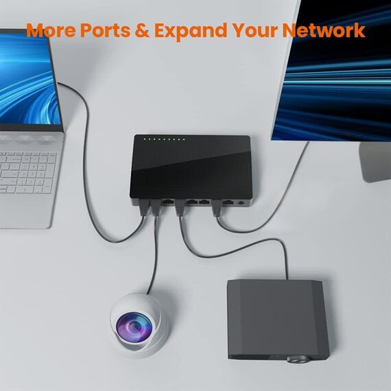 Switch di rete Tenda SG108 desktop 100/1000M Switch Gigabit da tavolo a 8 TBD0603983701A 6922538848790