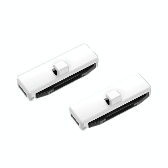 SHUNWEI 1 paio di clip anti-strangolamento per limitatore di cintura di sicurezza per auto (bianco)
