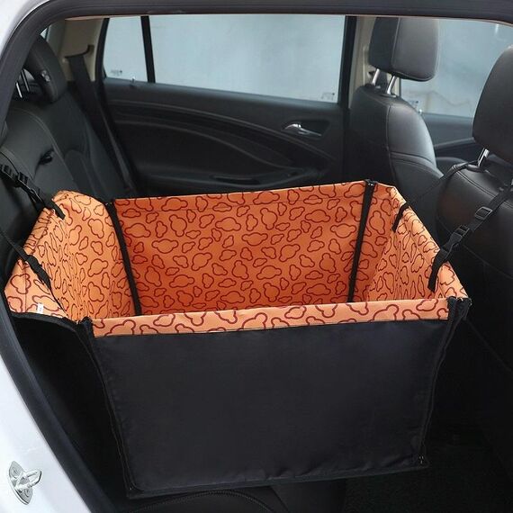 Imbottitura protettiva per seggiolino per animali domestici impermeabile per sedile singolo per auto, colore: arancione nuvola