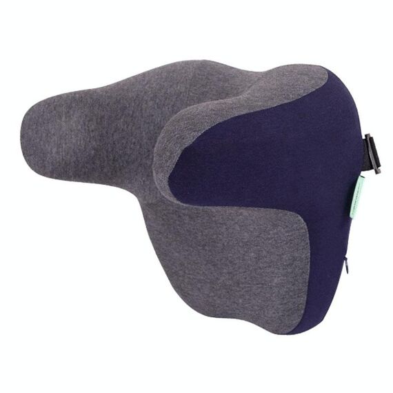 Cuscino di supporto per collo in memory foam per poggiatesta per auto Cuscino cervicale per seggiolino auto (Blu scuro)