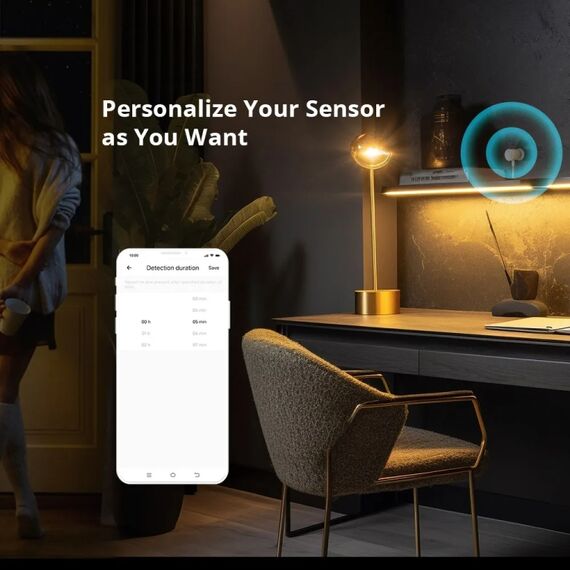SONOFF SNZB 06P Sensore di Presenza Smart Zigbee 3.0 con Rilevamento Movimento e Luce Ambientale TBD06049015