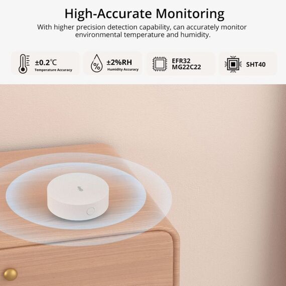 Sonoff SNZB-02P Sensore Smart di Temperatura e Umidità Zigbee 3.0 TBD0605078201