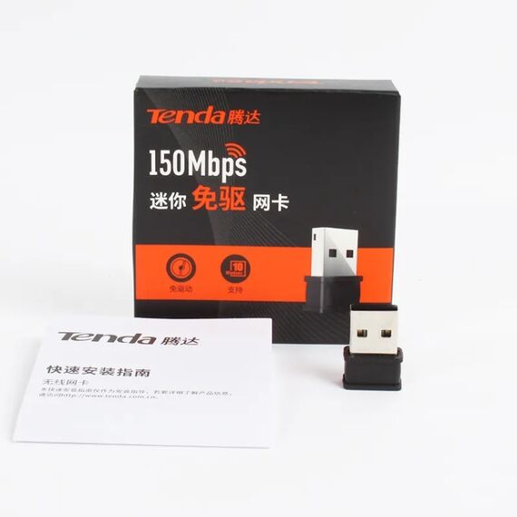 Scheda di rete Internet Ethernet wireless Tenda W311MI Mini USB WiFi Adapter  da 150 Mbps PC2626 6922182680877