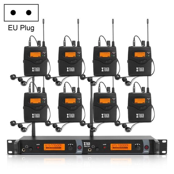 XTUGA IEM1200 – Sistema In-Ear Monitor Wireless UHF con 8 Bodypack CA8836EU 6922223454887