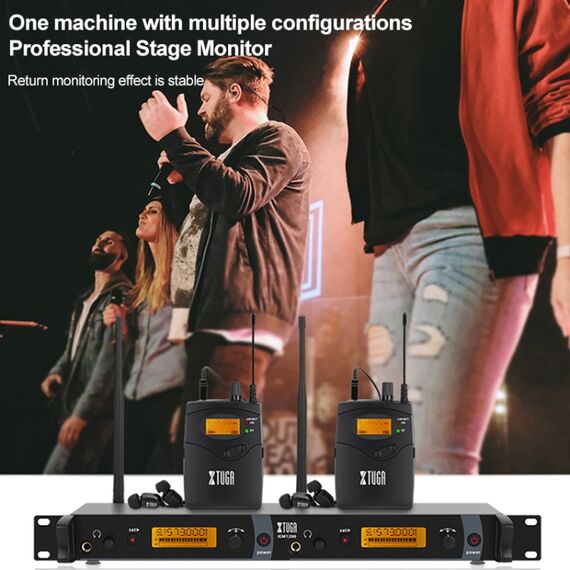 XTUGA IEM1200 – Sistema In-Ear Monitor Wireless UHF con 8 Bodypack CA8836EU 6922223454887