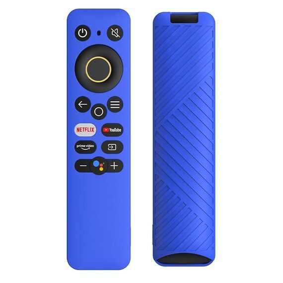 Per Realme TV 30 pollici / 40 pollici Copertura protettiva in silicone a tinta unita (blu scuro)