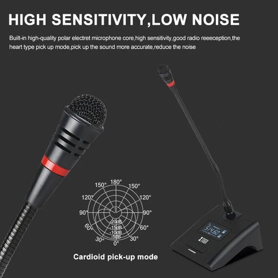 XTUGA A140-C – Sistema Microfonico Wireless UHF a 4 Canali con Microfoni da Conferenza   EDA005196701B 6922420335518