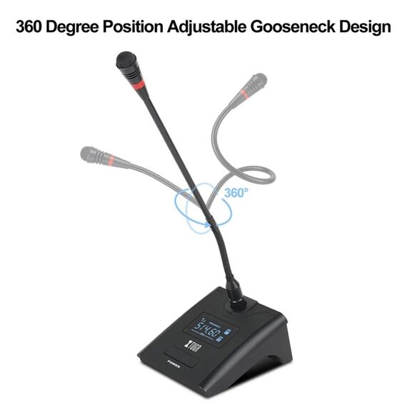 XTUGA A140-C – Sistema Microfonico Wireless UHF a 4 Canali con Microfoni da Conferenza   EDA005196701B 6922420335518