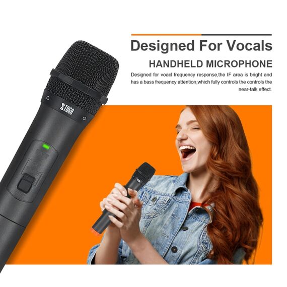 XTUGA S400 – Sistema Microfonico Wireless UHF a 4 Canali con 4 Microfoni Palmari  EDA005204901B 6922189124484