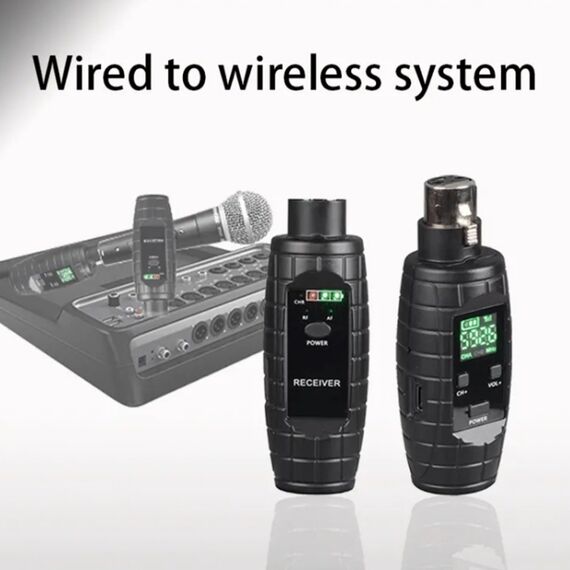 XTUGA U-95 – Sistema Wireless UHF XLR per Microfoni Dinamici e Chitarra (Trasmettitore + Ricevitore) EDA005205101 6922916307765