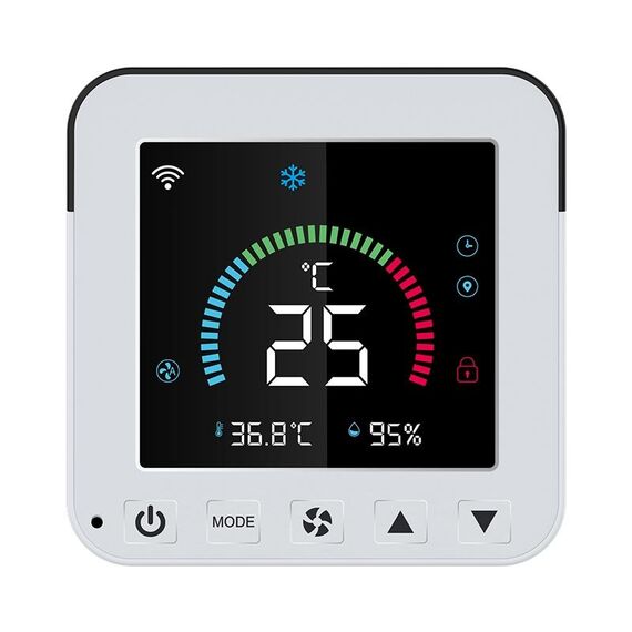 NEO NAS-RT01W WiFi Smart Color Schermo Condizionatore Air Condizionatore Controller Termostato (Nero)