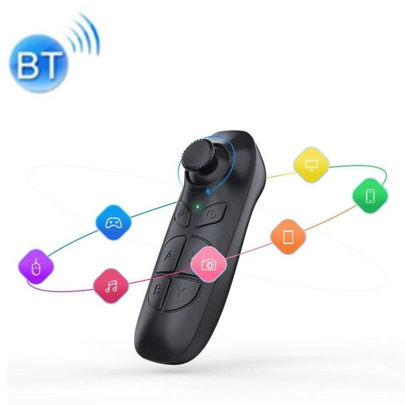Occhiali VR Telecomando Telefono cellulare Android Pagina e-book Capovolgi Breve video Ripresa Selfie Maniglia Bluetooth (nero)