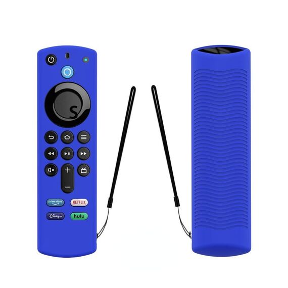 2 pezzi Y27 per Alexa Voice Remote 3a generazione Custodia protettiva antiscivolo in silicone (blu)