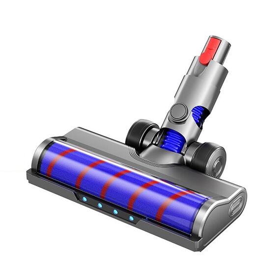 Per Dyson V10 Slim V12 Slim Aspirapolvere Testina per pavimenti in morbido velluto con illuminazione a LED Motore indipendente