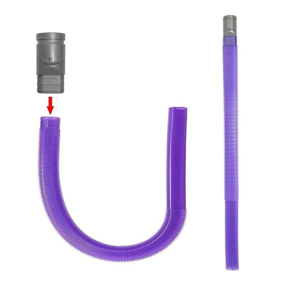 Per Dyson V6 / DC Cordless Vacuum Dryer Vent Cleaner Kit Tubo Flessibile di Collegamento Viola