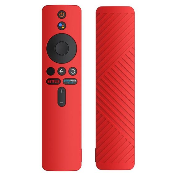 Custodia protettiva in silicone liquido per telecomando Xiaomi MiBox S (rosso)