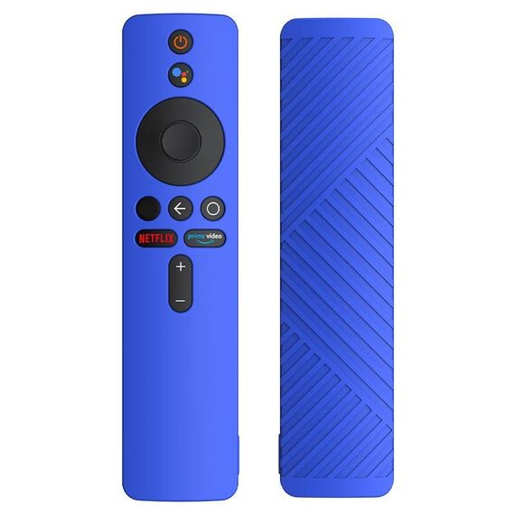 Custodia protettiva in silicone liquido per telecomando Xiaomi MiBox S (blu scuro)