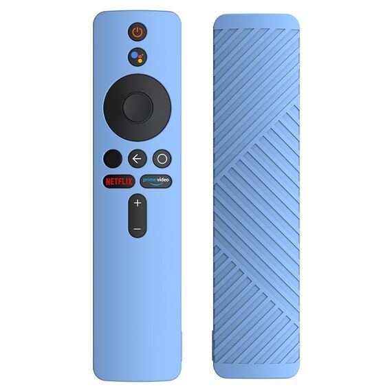 Custodia protettiva in silicone liquido per telecomando Xiaomi MiBox S (blu cielo)