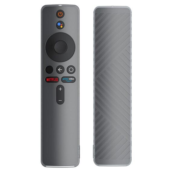 Custodia protettiva in silicone liquido per telecomando Xiaomi MiBox S (opaca traslucida)