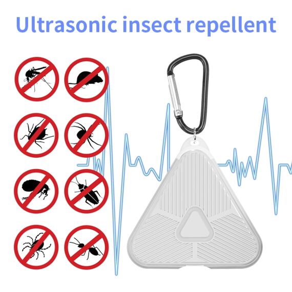 Repellente per zanzare portatile ad ultrasuoni da campeggio 709 (bianco) EDA005589101B 6922773561252
