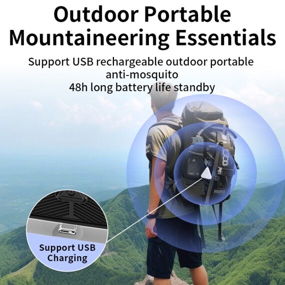 Repellente per zanzare portatile ad ultrasuoni da campeggio 709 (bianco) EDA005589101B 6922773561252