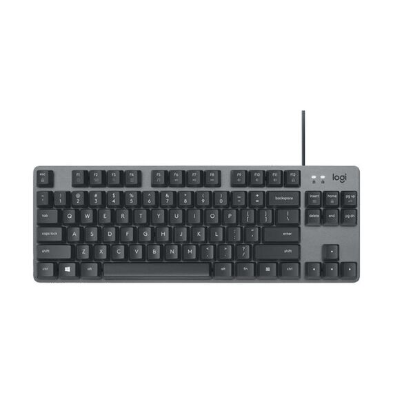 Mini tastiera meccanica cablata Logitech K835, albero verde (nero)