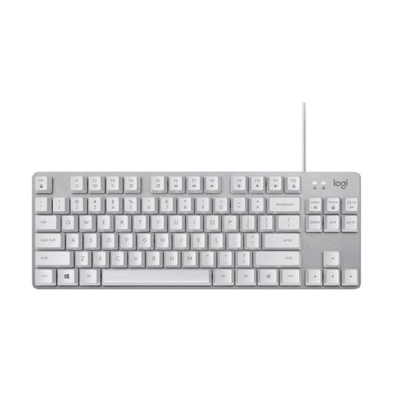 Mini tastiera meccanica cablata Logitech K835, albero verde (bianco)