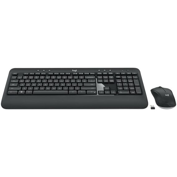 Set tastiera e mouse wireless Logitech MK540 (nero)
