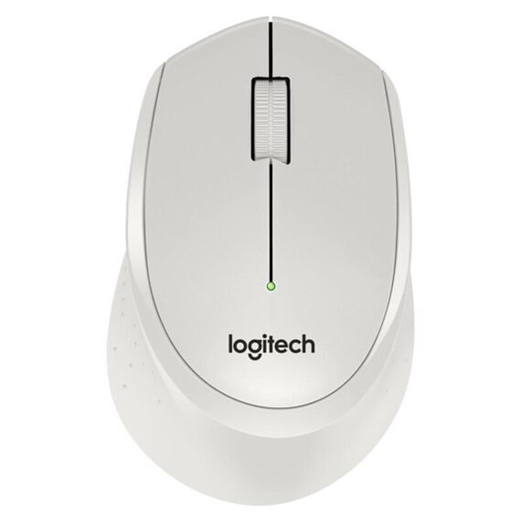 Mouse ottico muto wireless Logitech M330 con ricevitore micro USB (bianco)