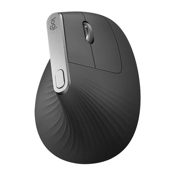 Logitech MX Vertical 4000 DPI USB-C / Type-C + Unifying + Bluetooth Mouse ottico verticale wireless ergonomico a tre modalità (nero)