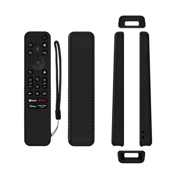 Y56 Custodia protettiva anticaduta in silicone per telecomando vocale per Sony RMF-TX800U/C/P/T/900U (nero)