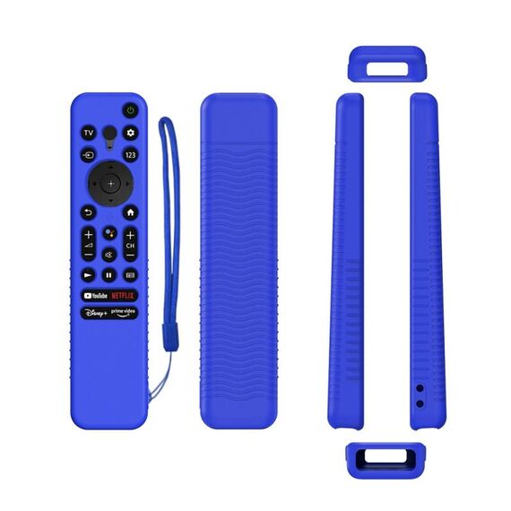 Y56 Custodia protettiva anti-caduta in silicone per telecomando vocale per Sony RMF-TX800U/C/P/T/900U (blu)