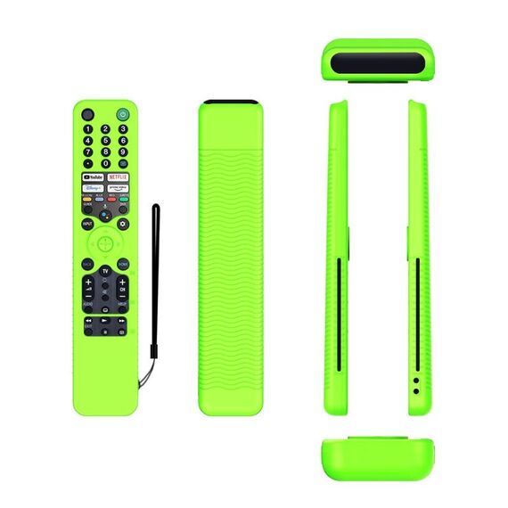 Per Sony RMF/MG3-TX520U Y52 Custodia protettiva in silicone anti-caduta per telecomando vocale (verde luminoso)