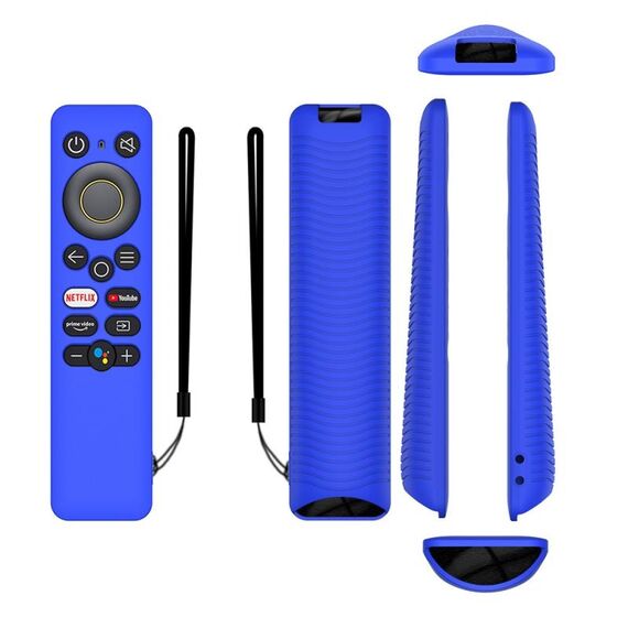 Per telecomando Realme 32/43 pollici Y41 TV Custodia protettiva in silicone anti-caduta all-inclusive (blu)