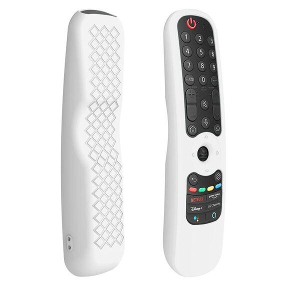 Custodia in silicone per telecomando TV LG AN-MR21GC / AN-MR21N / AN-MR21GA (bianca)