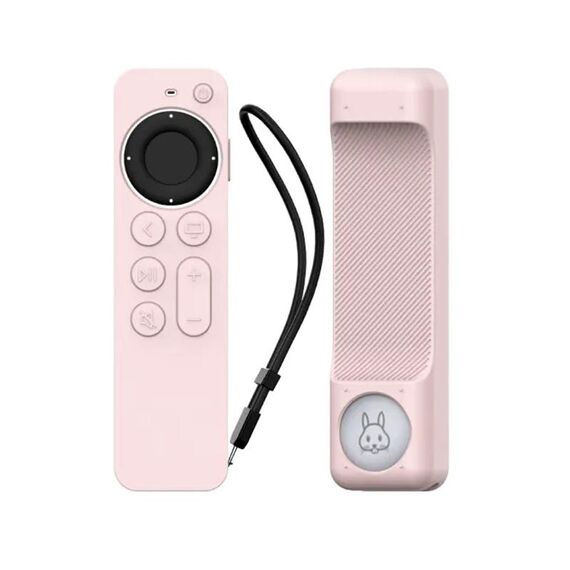 Custodia protettiva in silicone per telecomando Apple TV Siri Remote 2/3 AhaStyle PT165 (rosa)