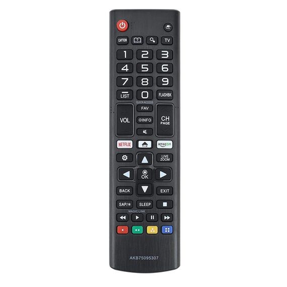 Per TV LCD LED LG AKB75095307 Telecomando intelligente 433 MHz (nero)