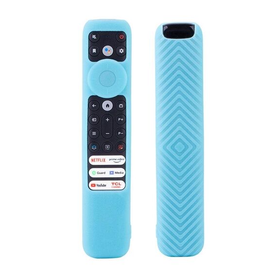 20,9 x 4,3 x 1,7 cm per custodia protettiva per telecomando TCL RC902V FMR1/FAR2/FMR4 coperture antiurto in silicone universale (blu luminoso)