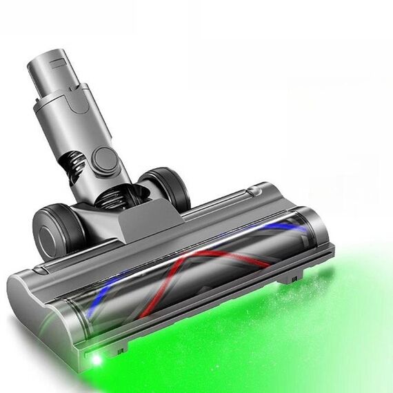 Per aspirapolvere Dyson V6, spazzola per pavimenti a trasmissione diretta leggera con luci LED antipolvere