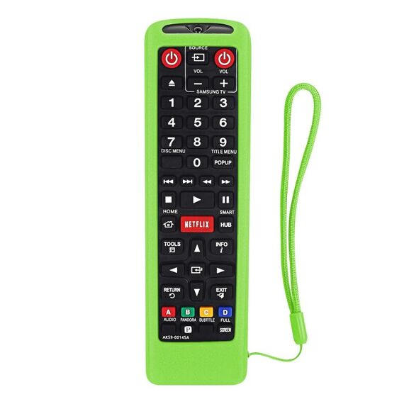 Per Samsung BN59-01199F / AK59-00172A / BN59-01175C Custodia protettiva in silicone per telecomando (verde fluorescente)