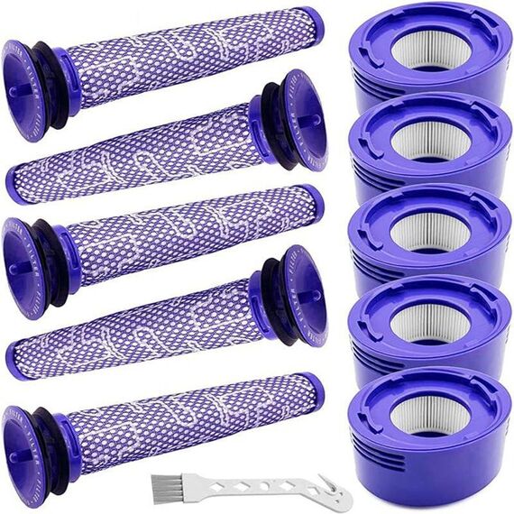 Kit filtro di ricambio 11 in 1 per aspirapolvere Dyson V7/V8, accessori lavabili HEPA