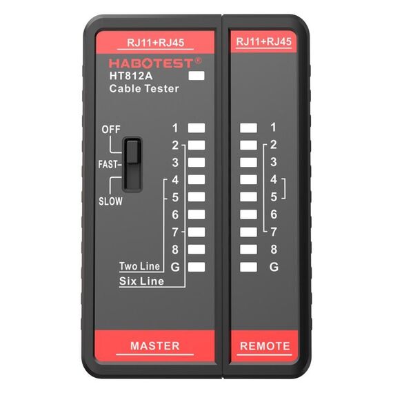 HABOTEST HT812A 2 in 1 Tester di linea di rete per linea telefonica