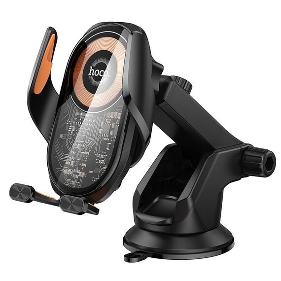 Supporto per telefono con ricarica rapida wireless a 3 assi per console centrale auto Blue Whale hocoHW34 (nero)