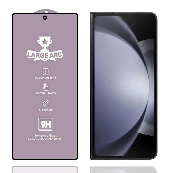 Per Samsung Galaxy Z Fold5 Pellicola in vetro temperato ad arco largo in alluminio 9H da 0,4 mm